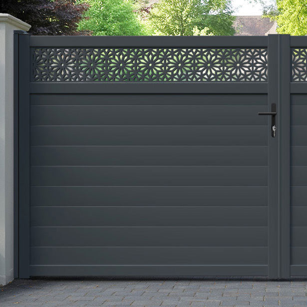 Narwa Aluminium Straight Top Driveway Gate
