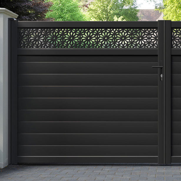 Narwa Aluminium Straight Top Driveway Gate