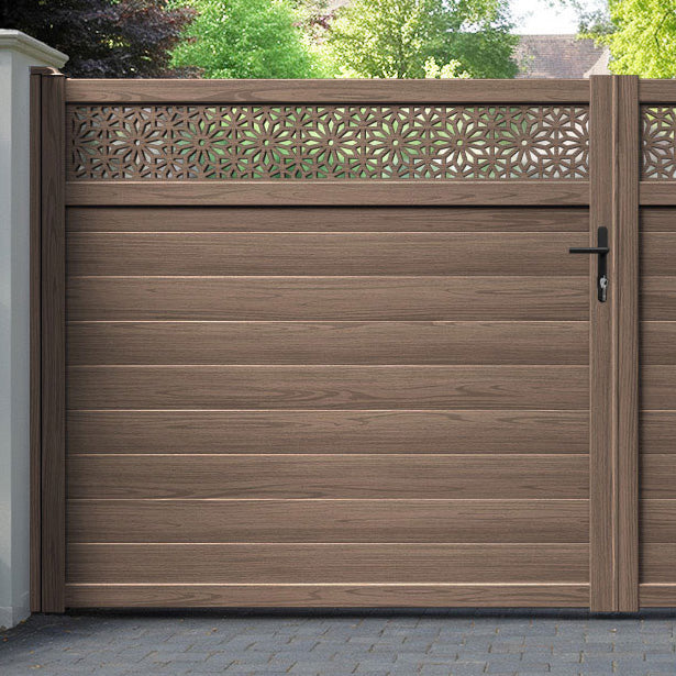 Narwa Aluminium Straight Top Driveway Gate