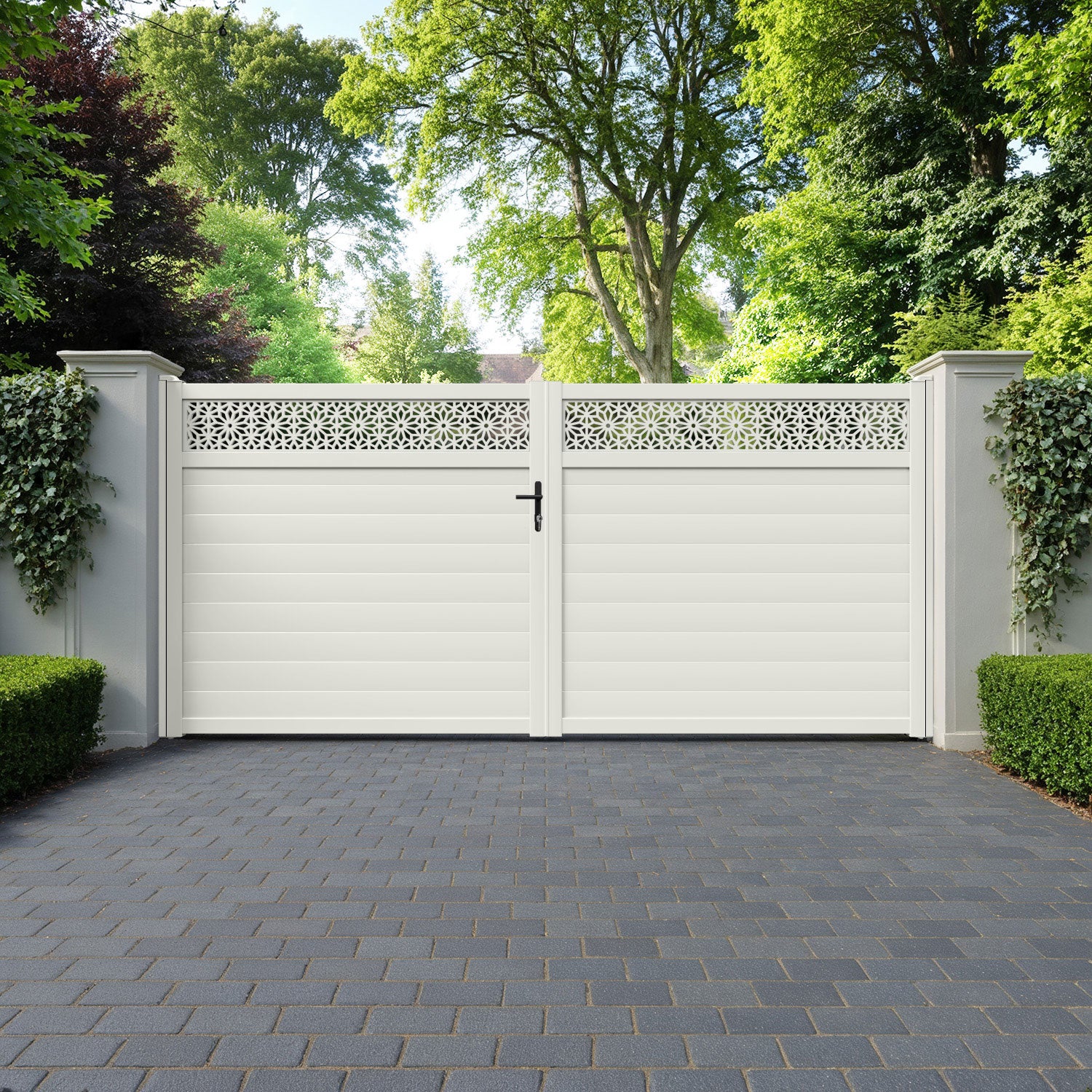 Narwa Aluminium Straight Top Driveway Gate