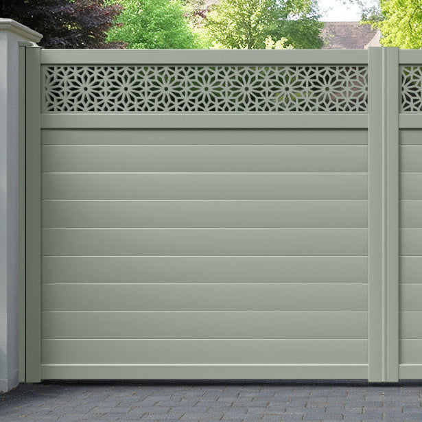 Narwa Aluminium Straight Top Driveway Gate