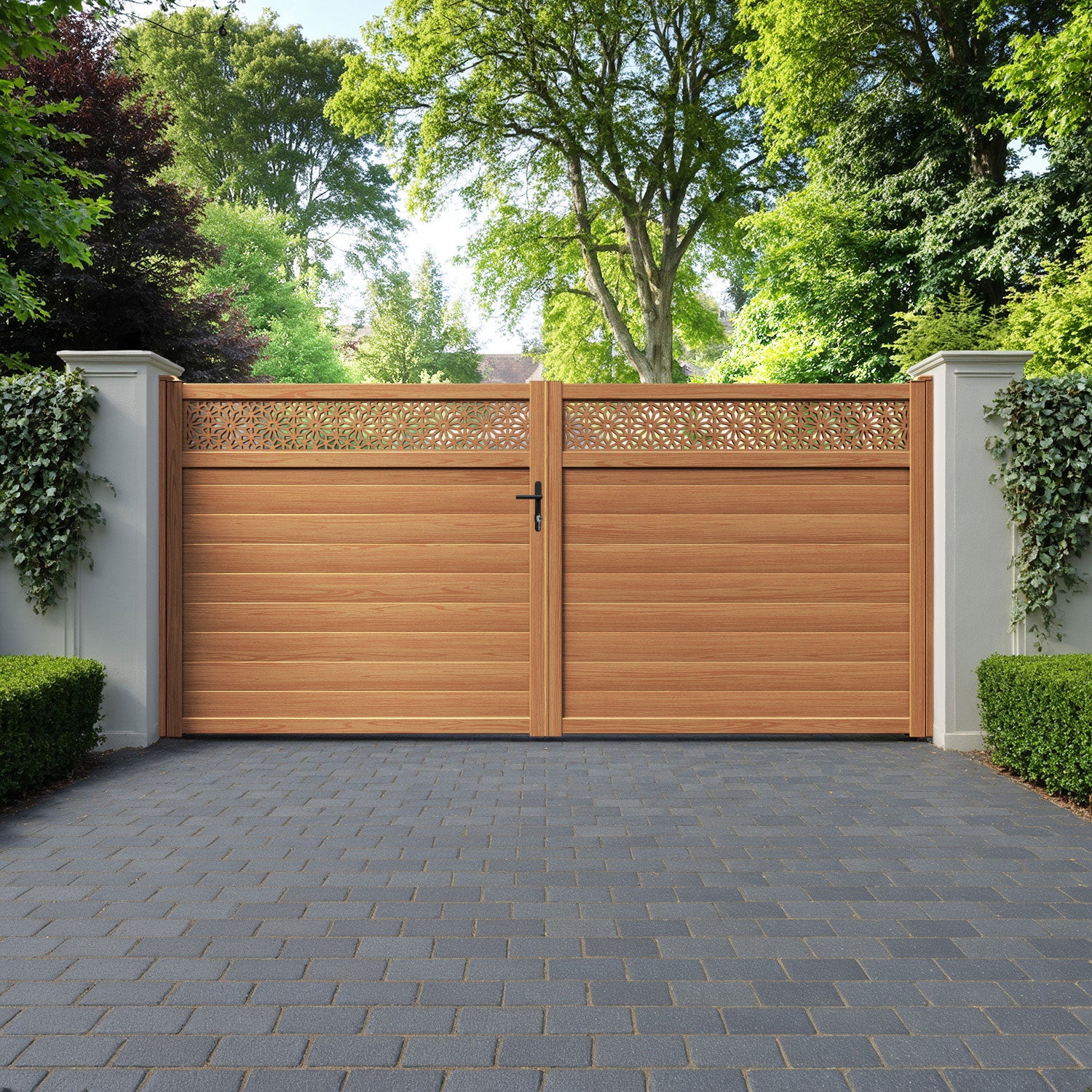 Narwa Aluminium Straight Top Driveway Gate