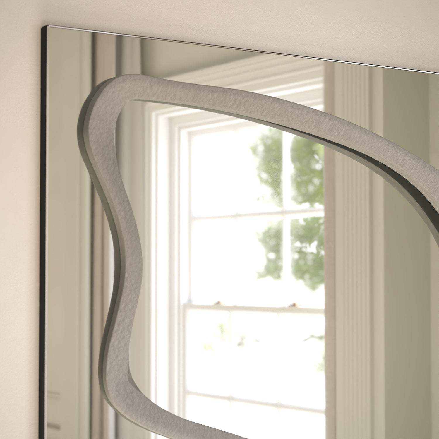 Eclipse Frame Within Rectangular Wall Mirror