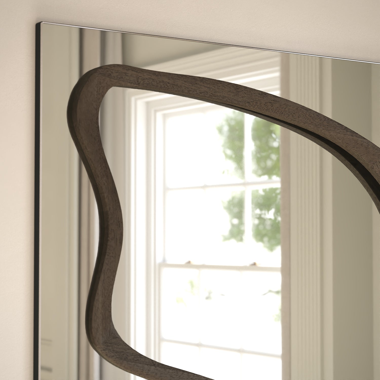 Eclipse Frame Within Rectangular Wall Mirror