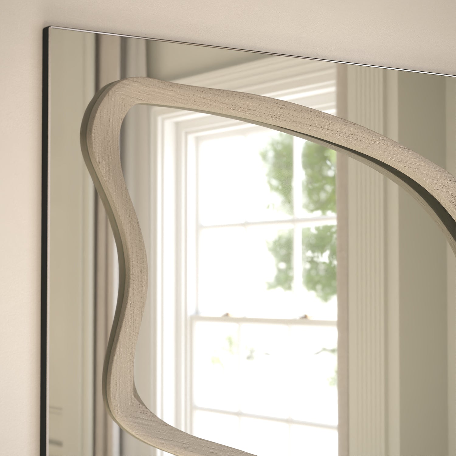 Eclipse Frame Within Rectangular Wall Mirror