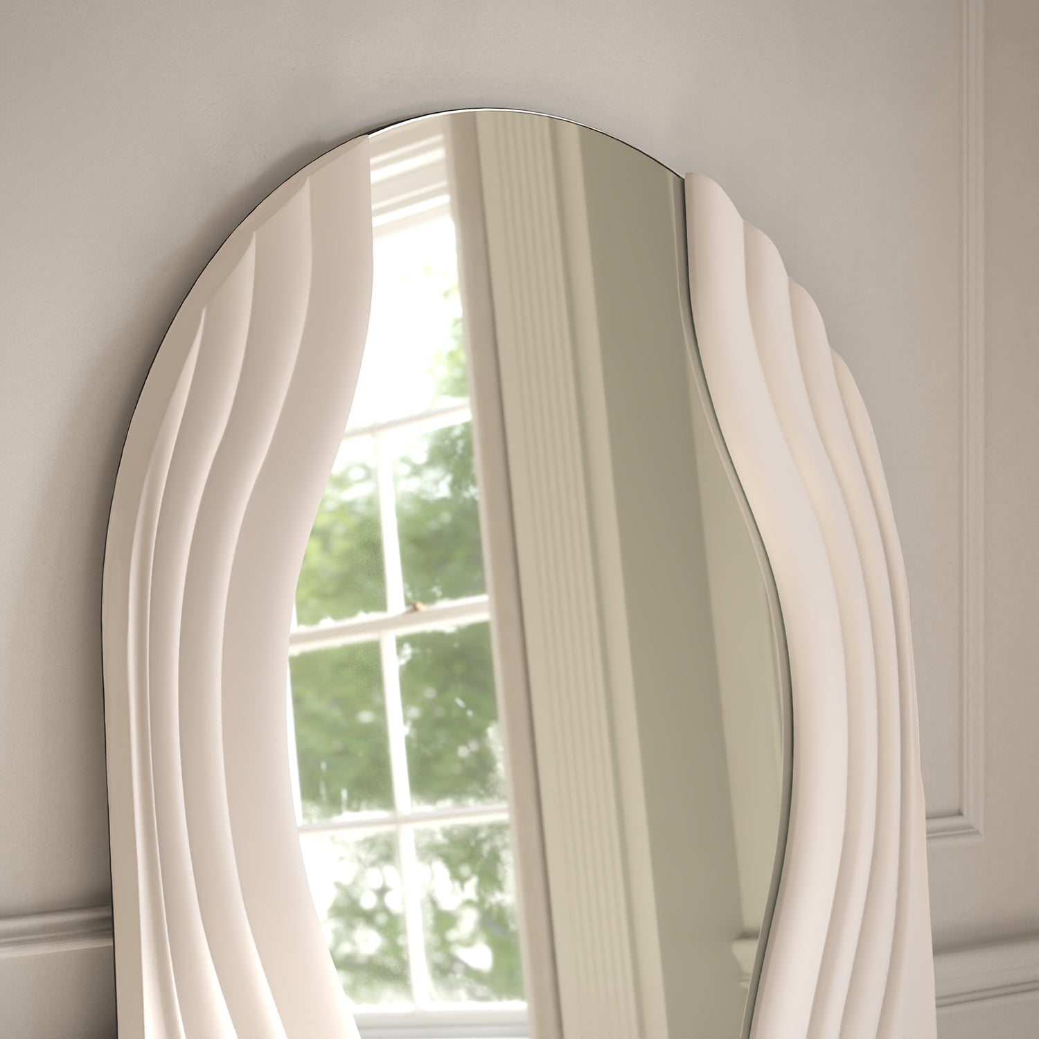 Encore Partial Frame Arched Full-Length Leaner Mirror