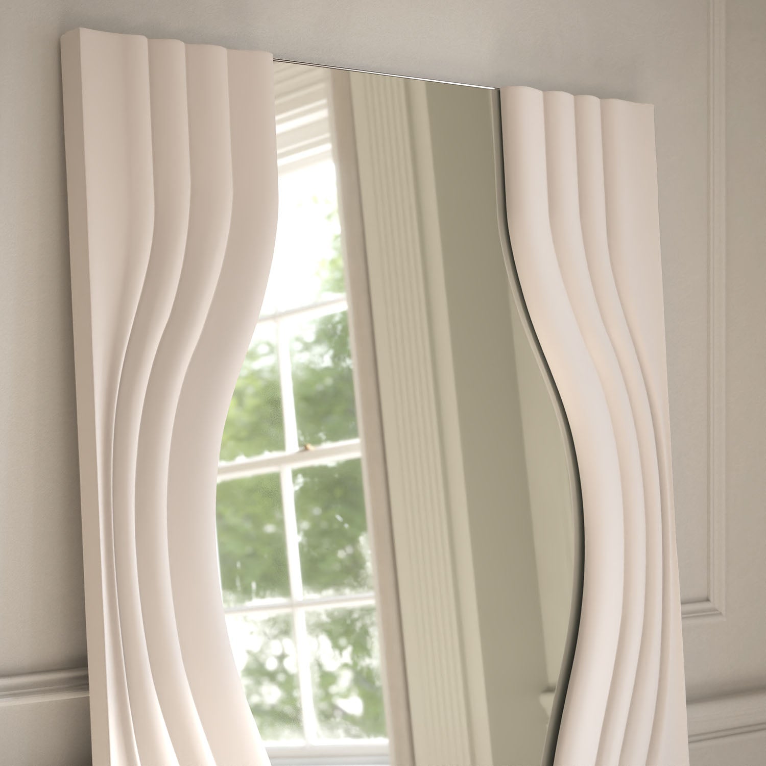 Encore Partial Frame Rectangular Full-Length Leaner Mirror