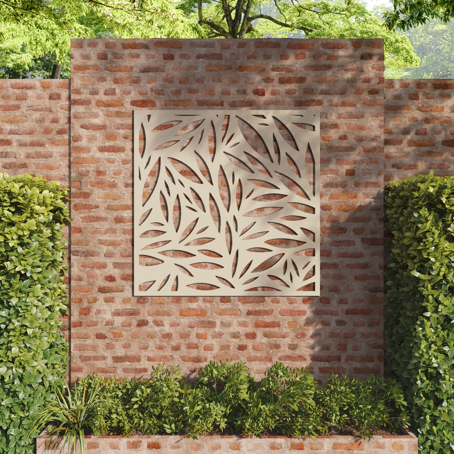 Foliage decorative panel