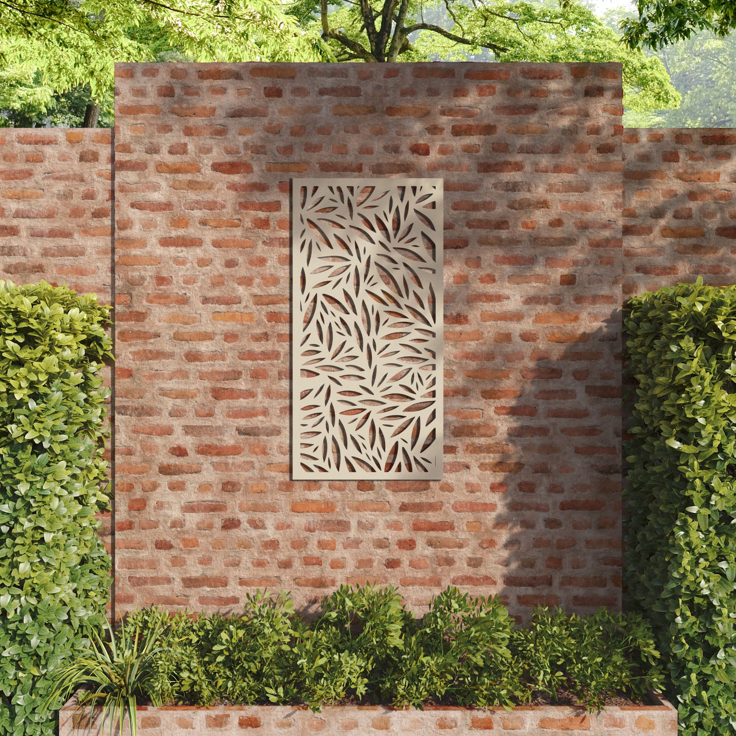 Foliage decorative panel