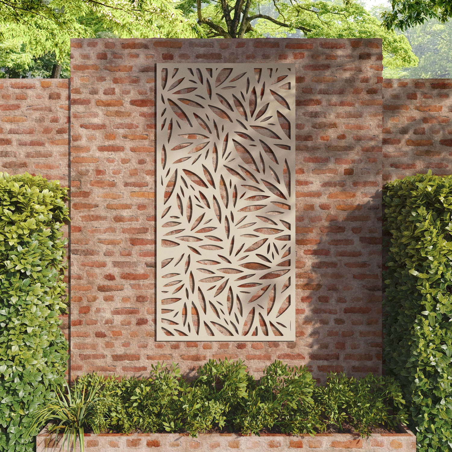 Foliage decorative panel