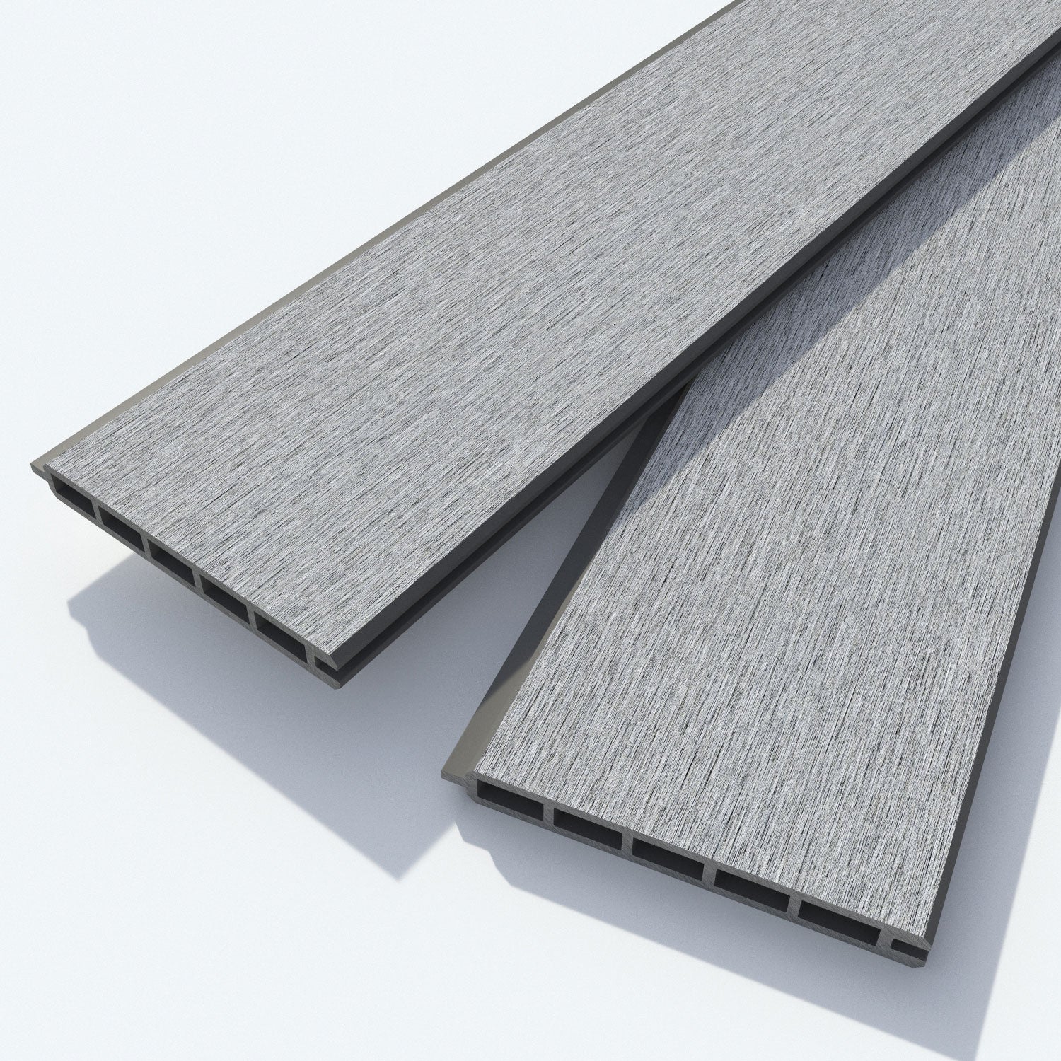 Fusion Regal Hive Fence Panel - Light Grey - with our composite posts