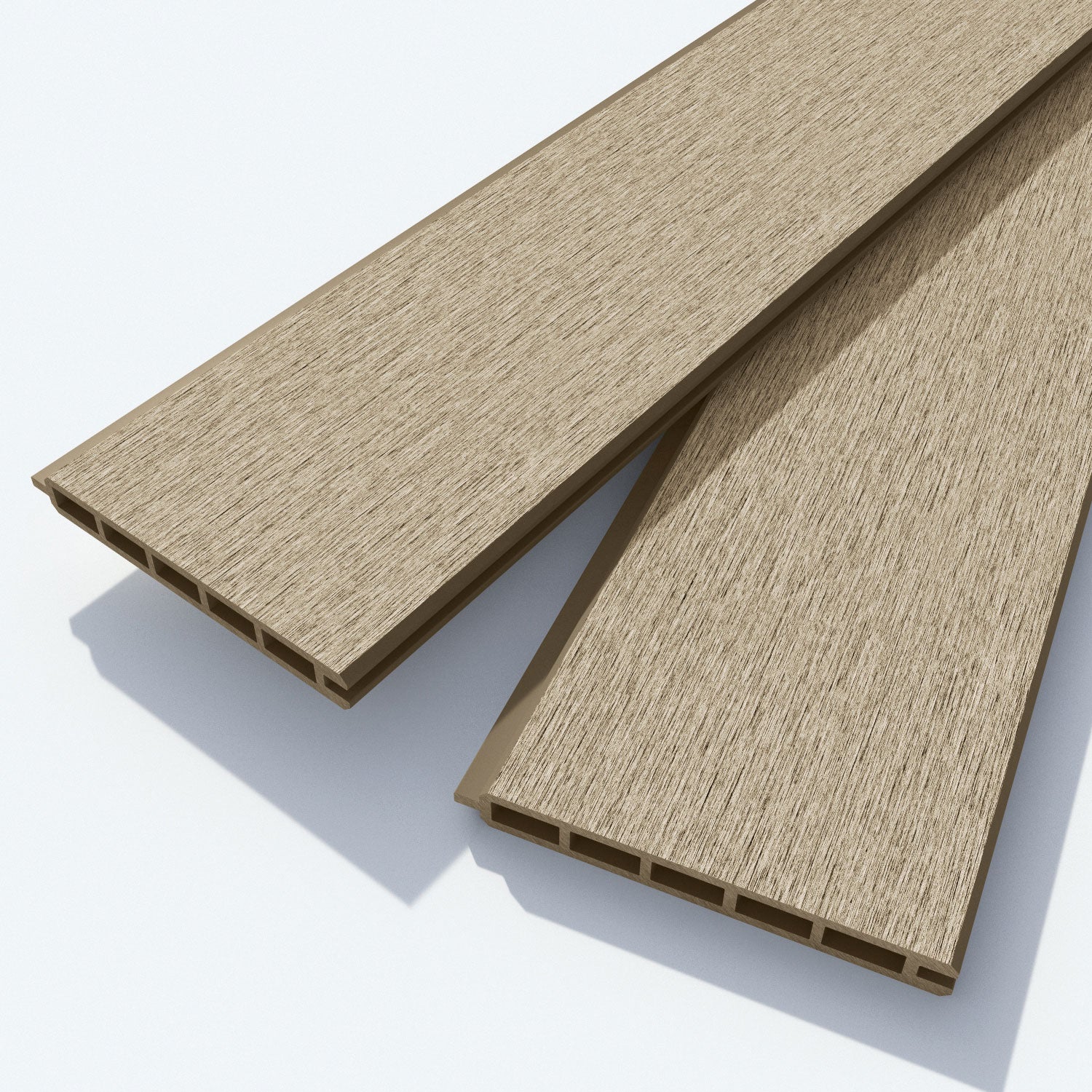 Fusion Regal Hive Fence Panel - Light Oak - for existing concrete posts