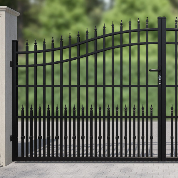 Ascot Aluminium High Middle Driveway Gate