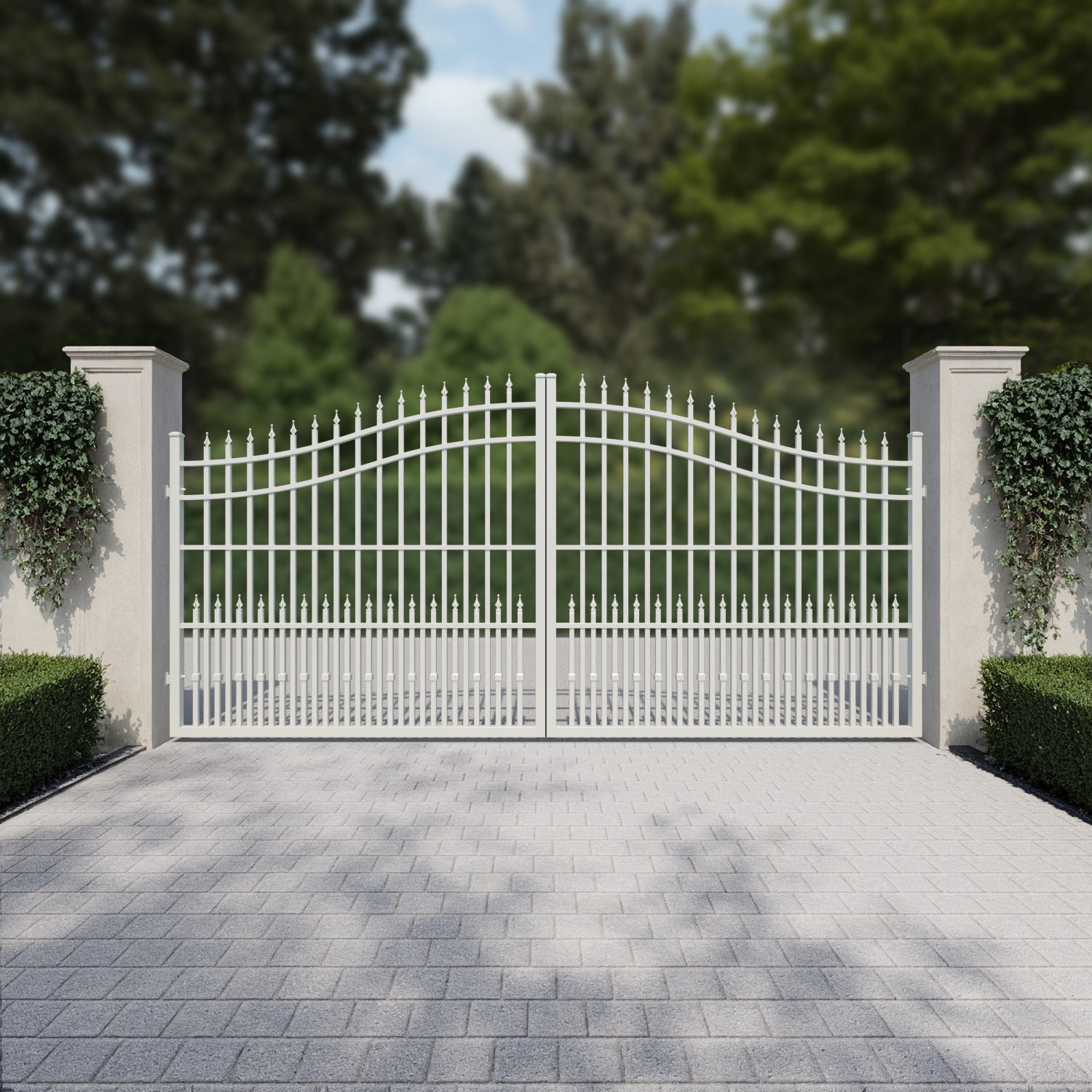 Ascot Aluminium High Middle Driveway Gate