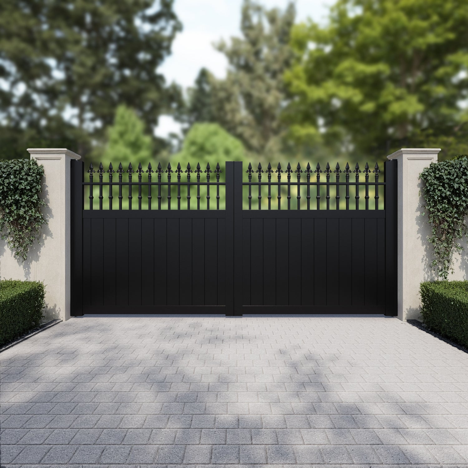 Bexley Aluminium Straight Top Driveway Gate