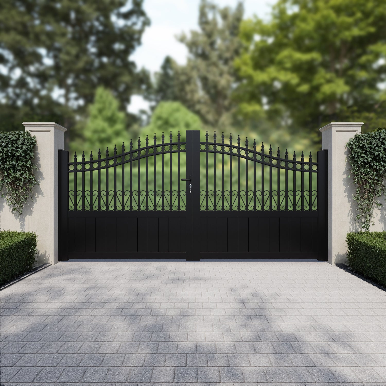 Palisades Aluminium High Middle Driveway Gate