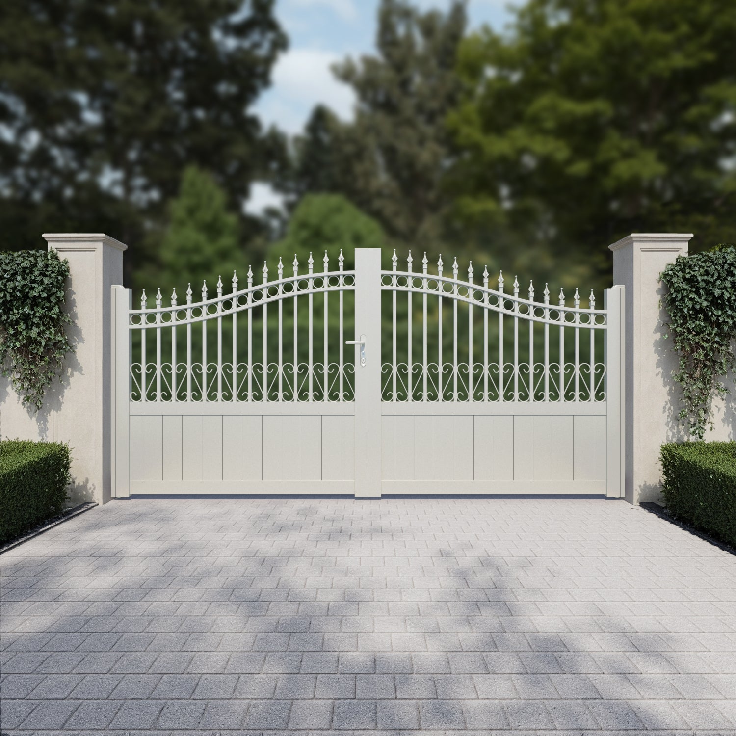 Palisades Aluminium High Middle Driveway Gate