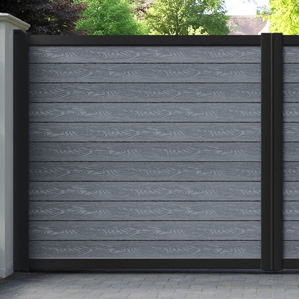 Classic Anthracite Straight Top Driveway Gate