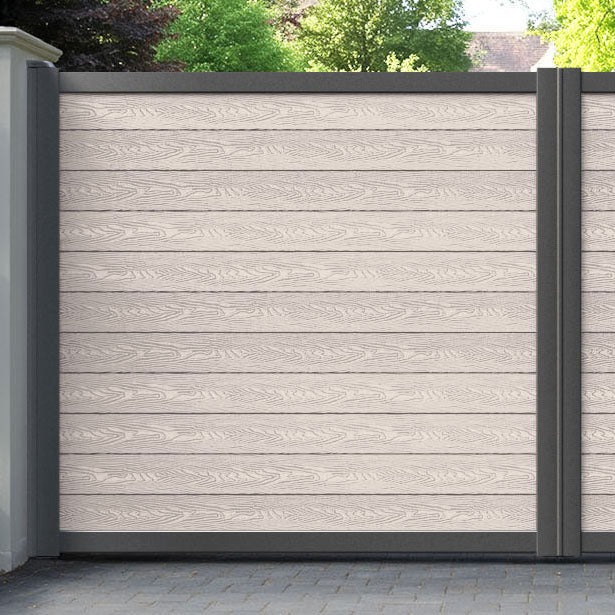 Classic Mid Stone Straight Top Driveway Gate