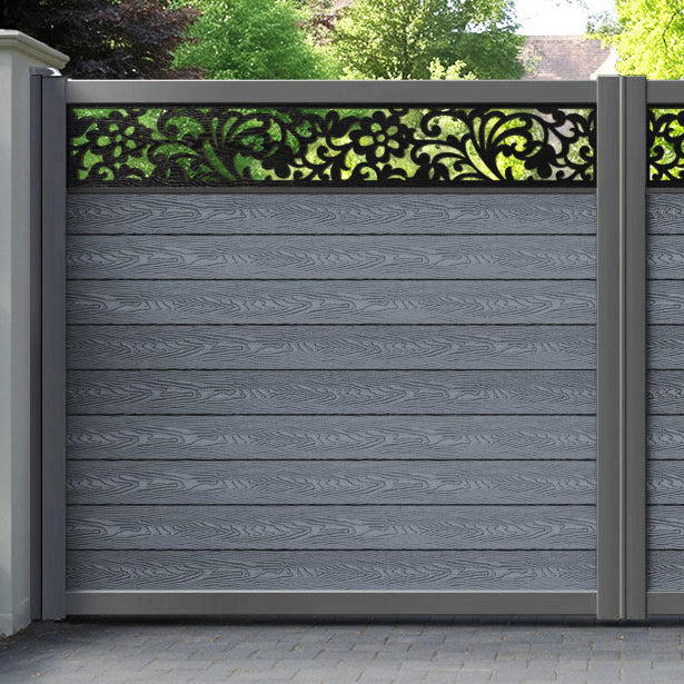 Classic Eden Straight Top Driveway Gate - Anthracite - Top Screen