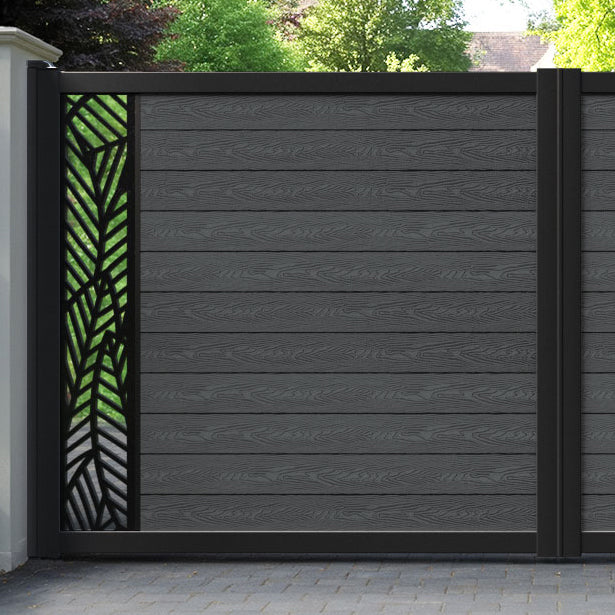 Classic Habitat Straight Top Driveway Gate - Dark Grey - End Screen
