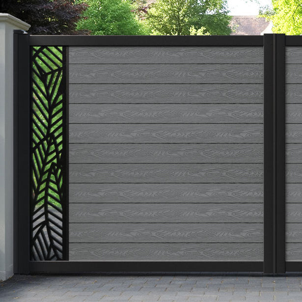 Classic Habitat Straight Top Driveway Gate - Mid Grey - End Screen