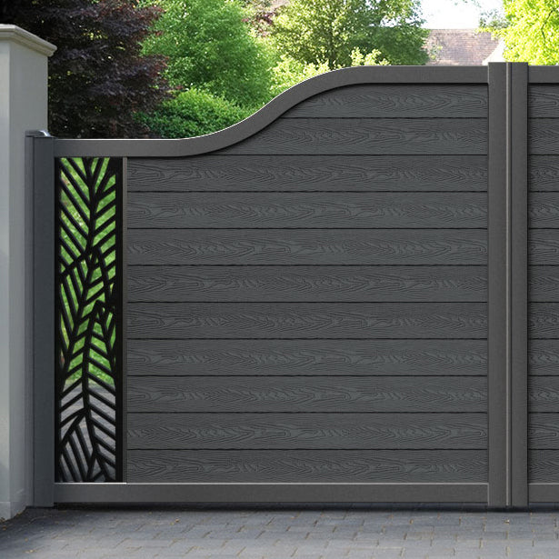 Classic Habitat Curved Top Driveway Gate - Dark Grey - End Screen
