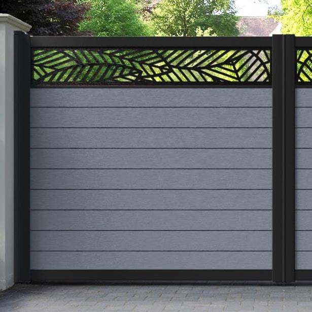 Fusion Habitat Straight Top Driveway Gate - Anthracite - Top Screen