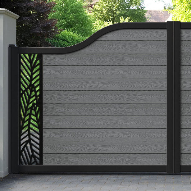 Classic Habitat Curved Top Driveway Gate - Mid Grey - End Screen