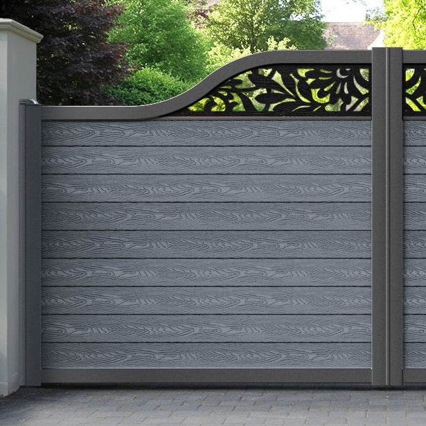 Classic Heritage Curved Top Driveway Gate - Anthracite - Top Screen