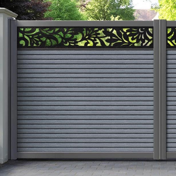 Hudson Heritage Straight Top Driveway Gate - Anthracite - Top Screen