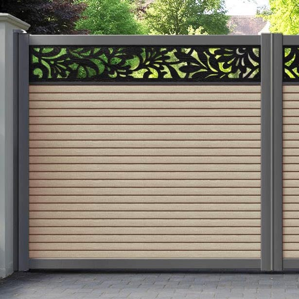 Hudson Heritage Straight Top Driveway Gate - Light Oak- Top Screen