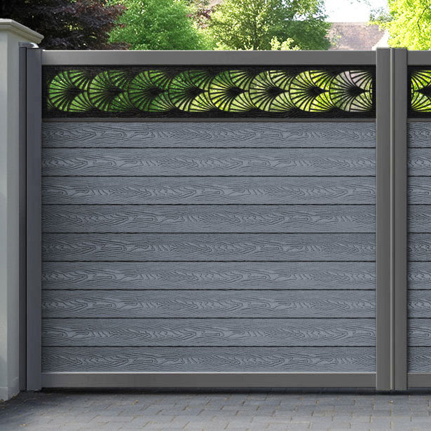 Classic Laurel Straight Top Driveway Gate - Anthracite - Top Screen
