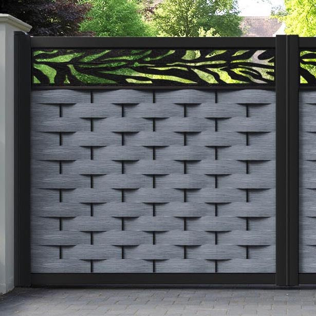 Ripple Malawi Straight Top Driveway Gate - Anthracite - Top Screen