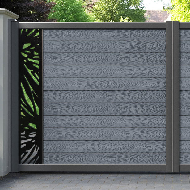 Classic Poppy Straight Top Driveway Gate - Anthracite - End Screen