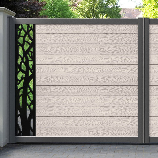 Classic Twilight Straight Top Driveway Gate - Mid Stone - End Screen