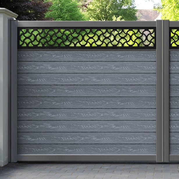 Classic Vida Straight Top Driveway Gate - Anthracite - Top Screen