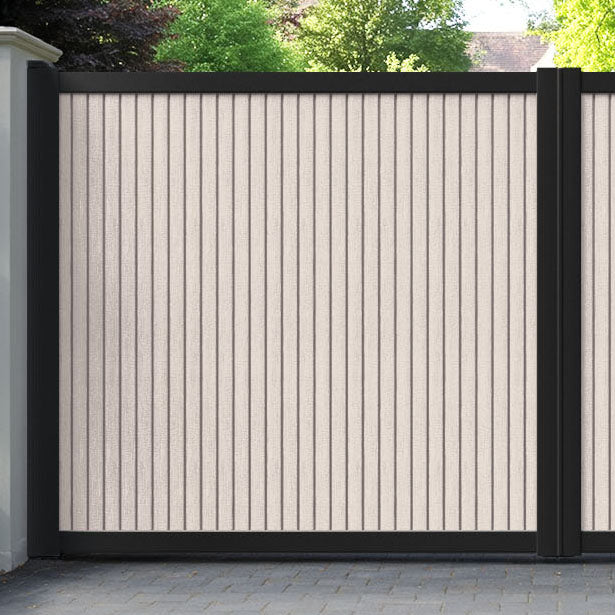 Virtis Mid Stone Straight Top Driveway Gate