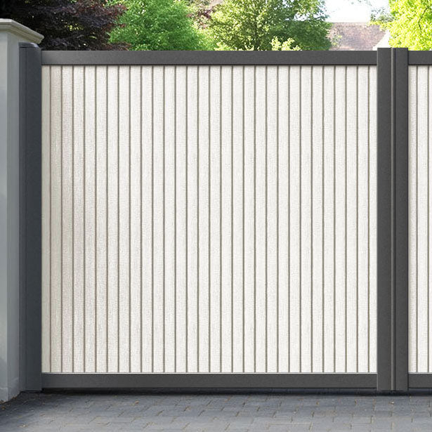 Virtis Light Stone Straight Top Driveway Gate