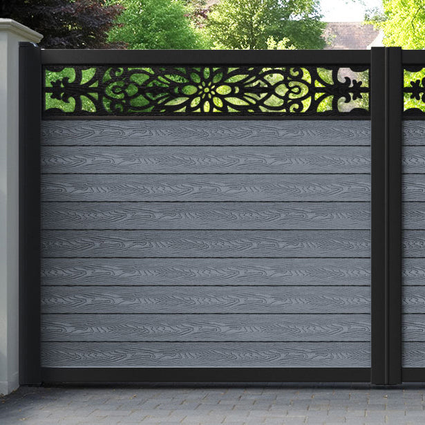 Classic Windsor Straight Top Driveway Gate - Anthracite - Top Screen