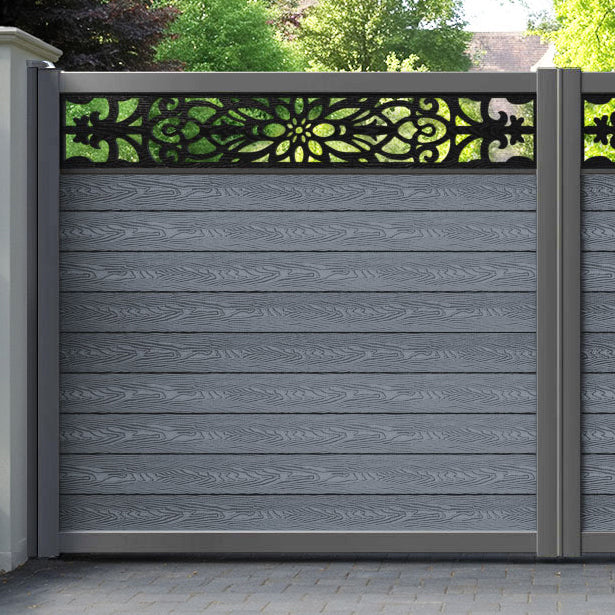 Classic Windsor Straight Top Driveway Gate - Anthracite - Top Screen