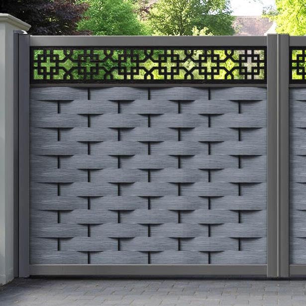 Ripple Zaria Straight Top Driveway Gate - Anthracite - Top Screen
