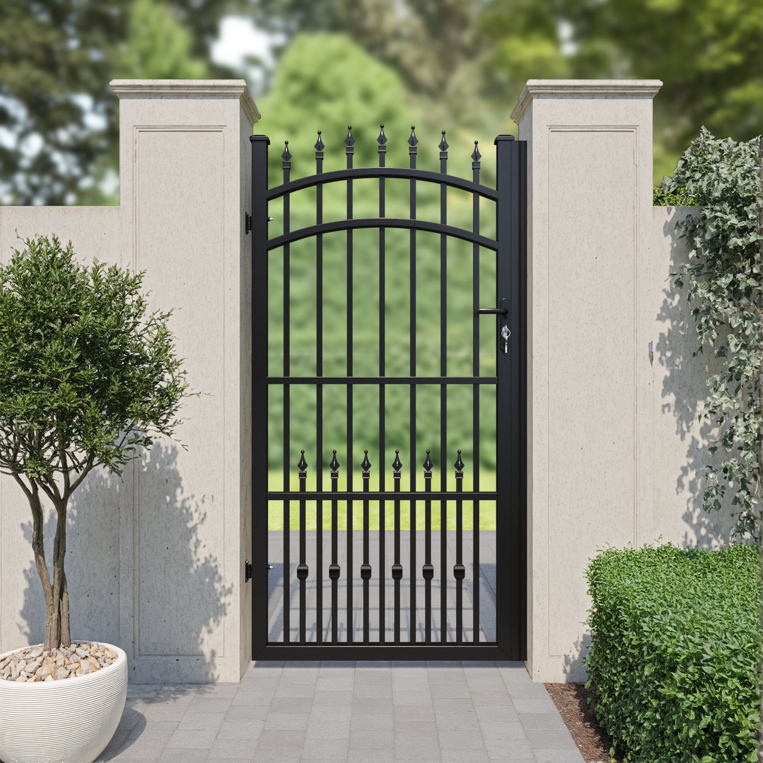 Ascot Aluminium High Middle Pedestrian Gate