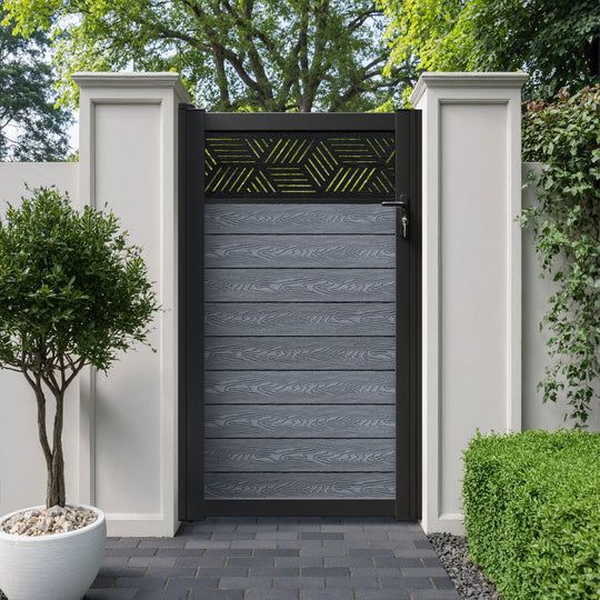 Classic Cubed Pedestrian Gate - Anthracite
