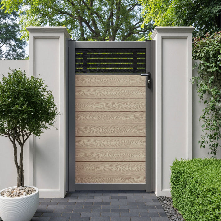 Classic Aspen Pedestrian Gate - Light Oak