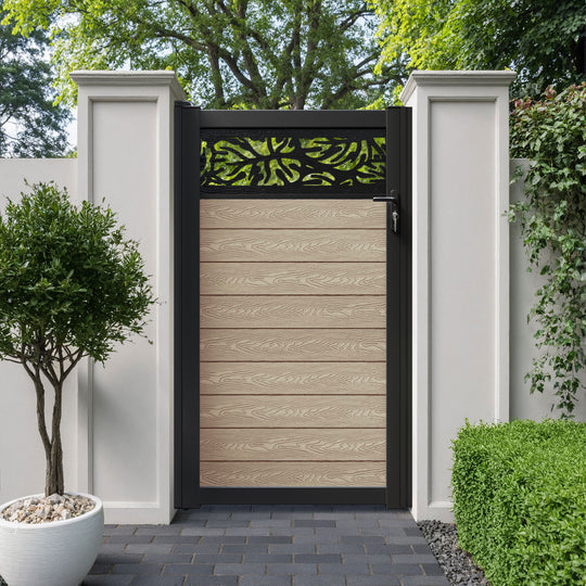 Classic Botanic Pedestrian Gate - Light Oak