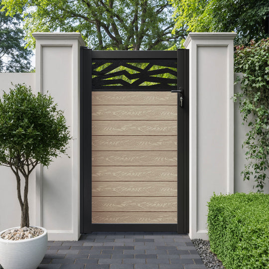 Classic Zenith Pedestrian Gate - Light Oak