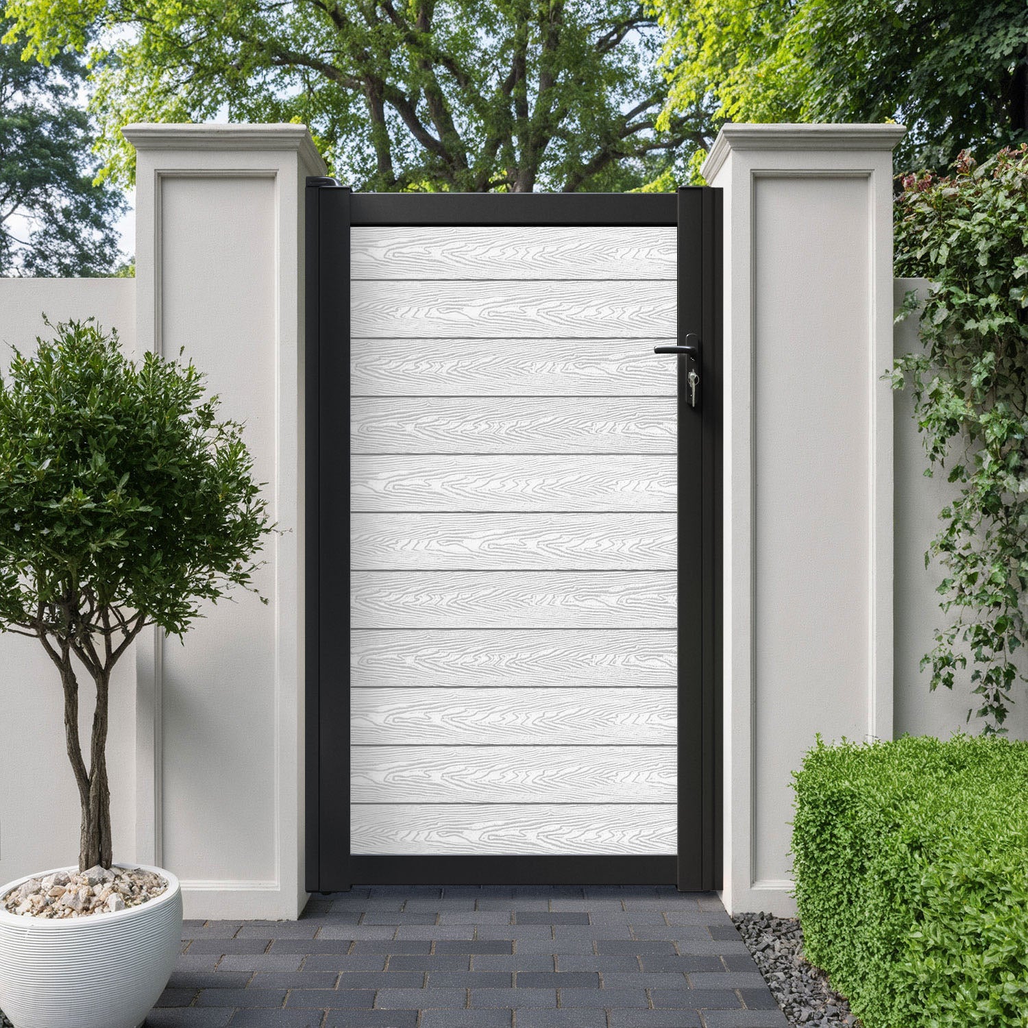 Classic Pedestrian Gate - Light Stone