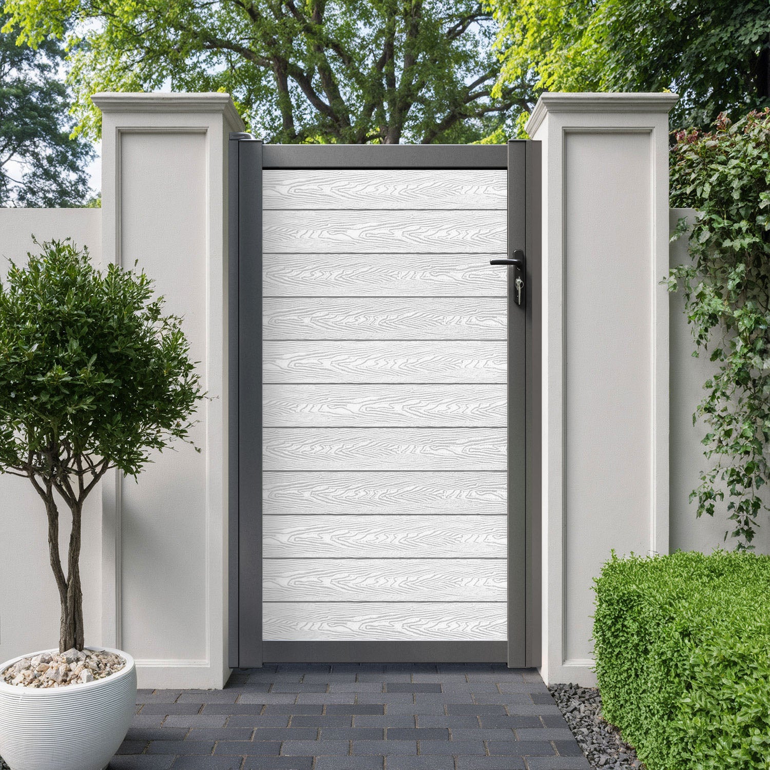 Classic Pedestrian Gate - Light Stone