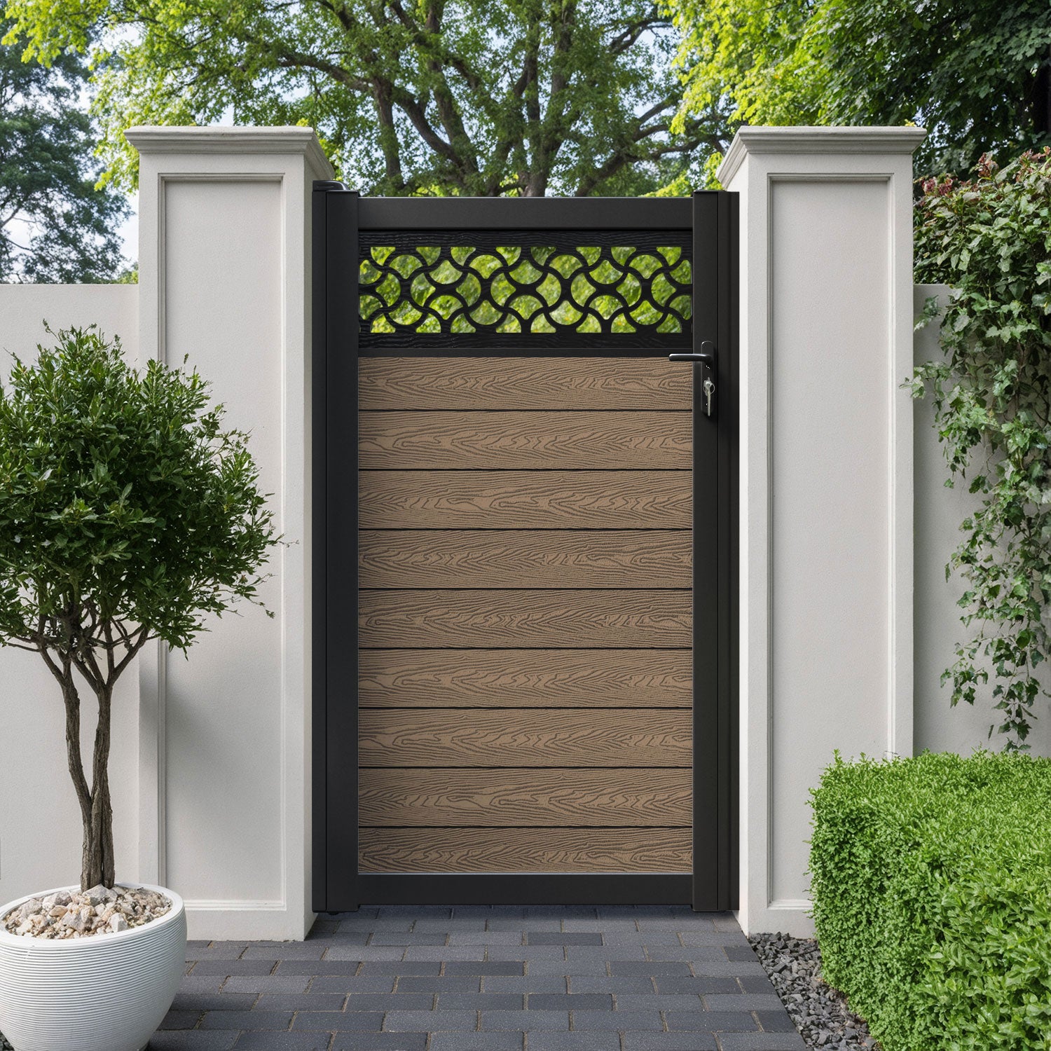 Classic Vida Pedestrian Gate - Teak